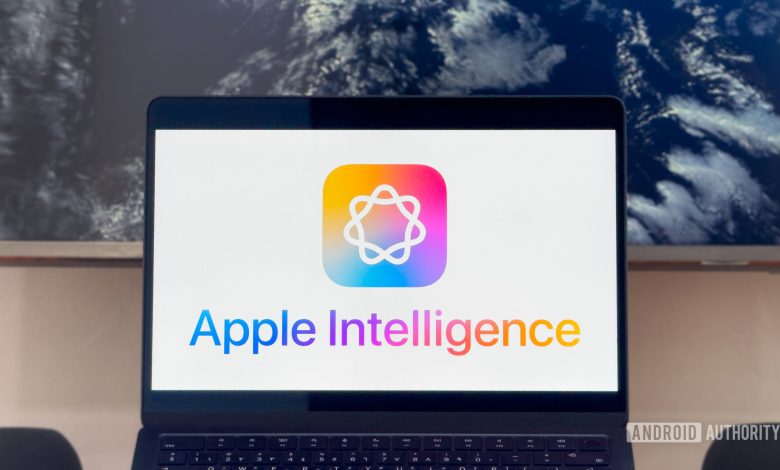 Apple Intelligence banner on MacBook Air M2