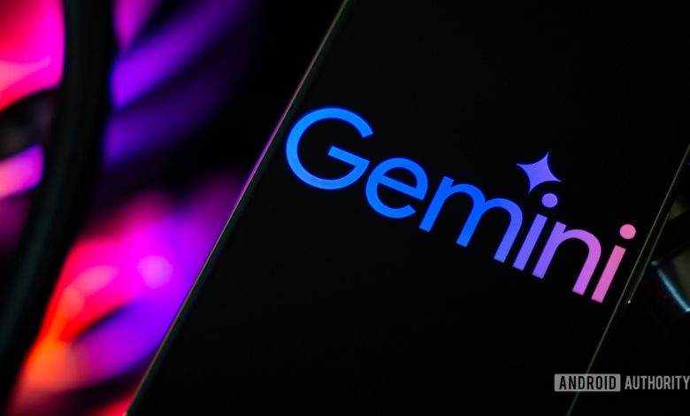 Google Gemini logo on smartphone stock photo (2)