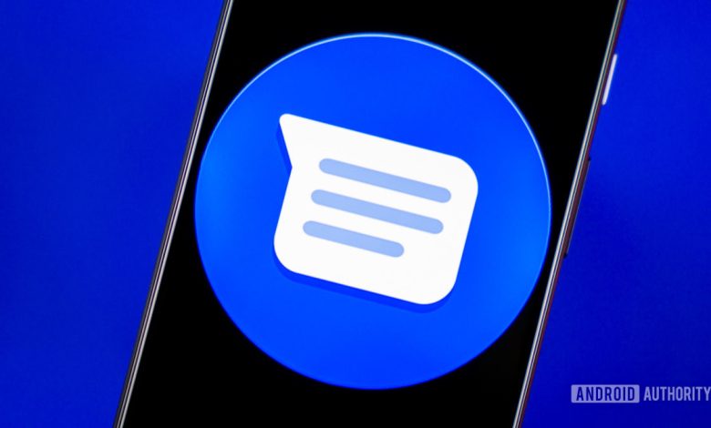 Google Messages SMS stock photo 1