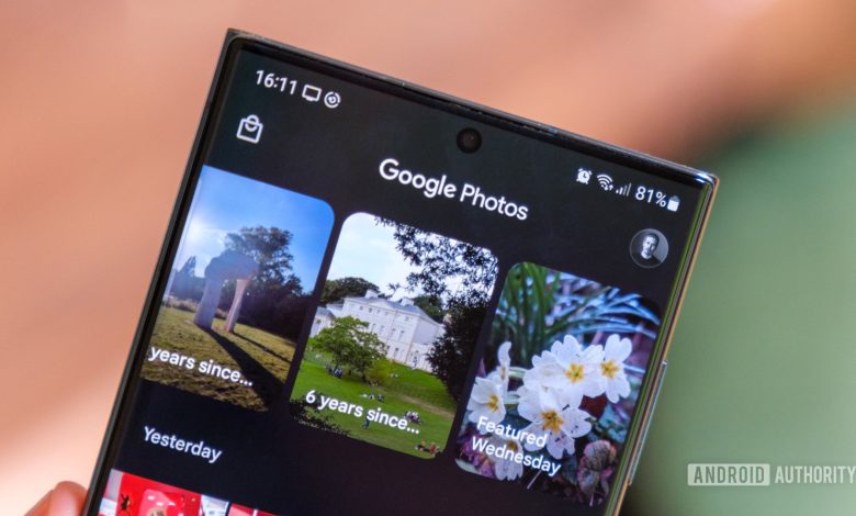 Google Photos header