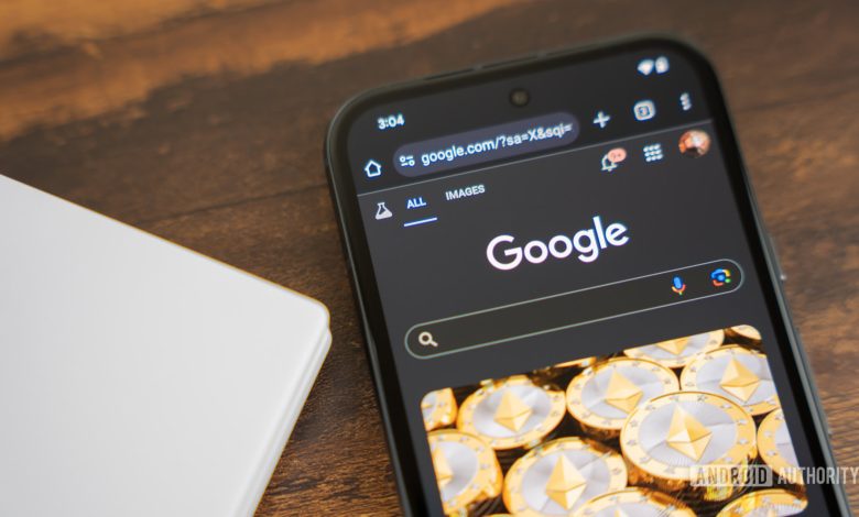 Google Search on smartphone stock photo (2)