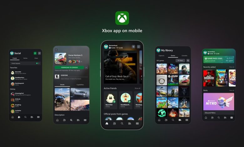 New Xbox App on Mobile with Game Pass Features