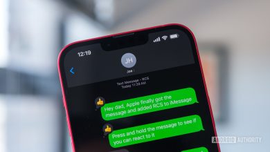 RCS on iMessage close up