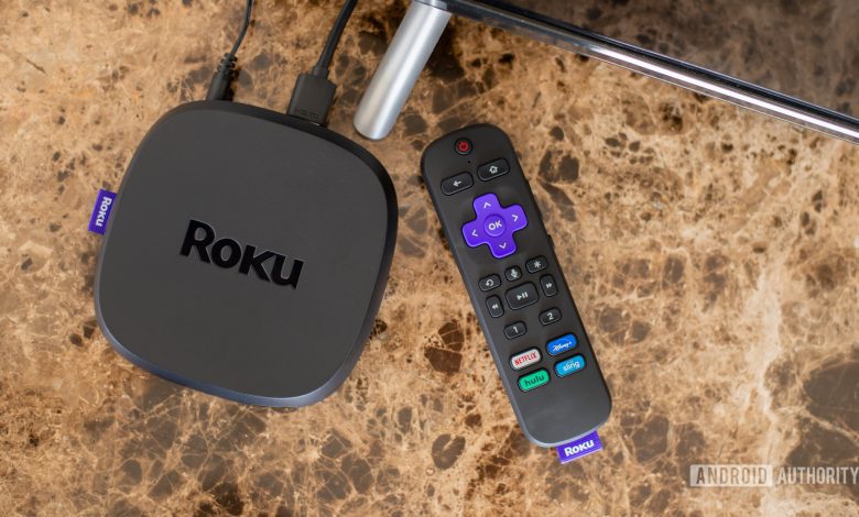 Roku Ultra plugged into TV 2