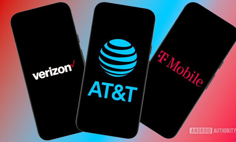 Stock photo of major US carriers Verizon Wireless, AT&amp;T, and T Mobile (8)