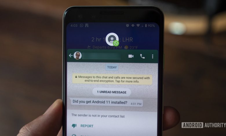 android 11 beta chat bubbles whatsapp