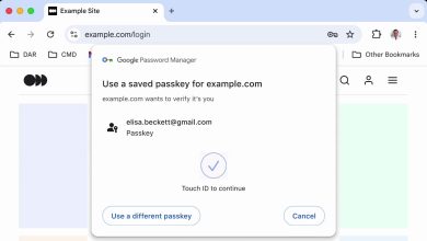 chrome passkey