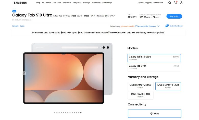 galaxy tab s10 preorder