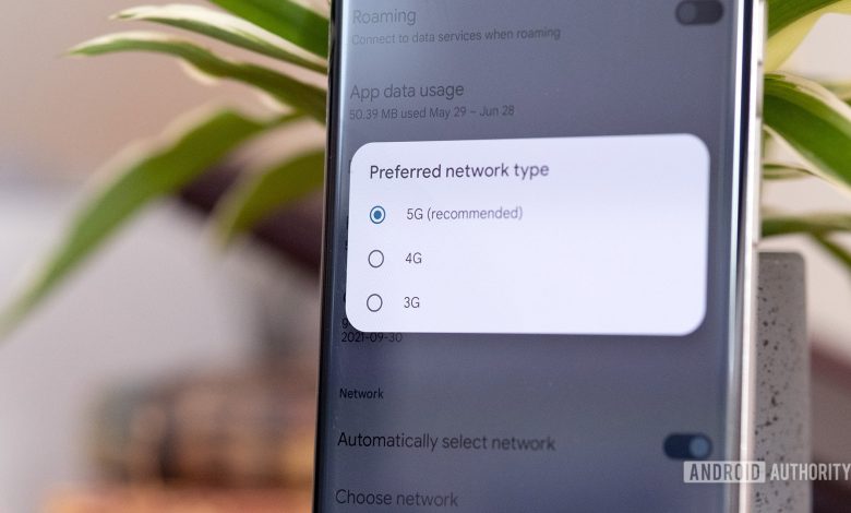 5G Preferred Network Setting