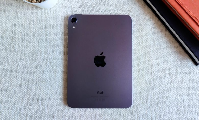 6th gen iPad Mini purple flat