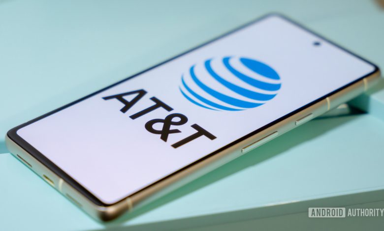 AT&amp;T logo on smartphone (2)