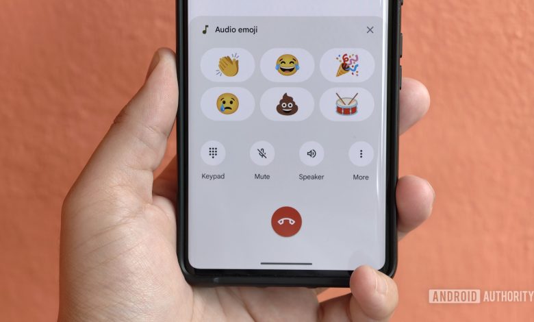 Audio Emoji on a Pixel phone