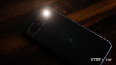 Google Pixel 8a in the dark with the flashlight on (2)