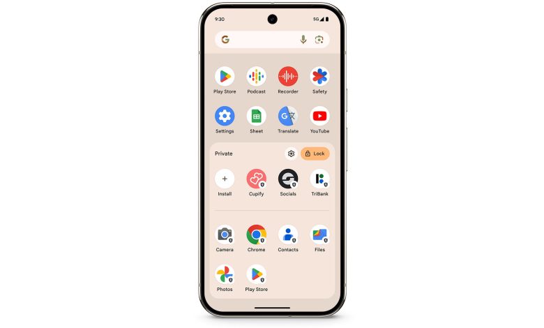 Pixel 9 Pro Private space