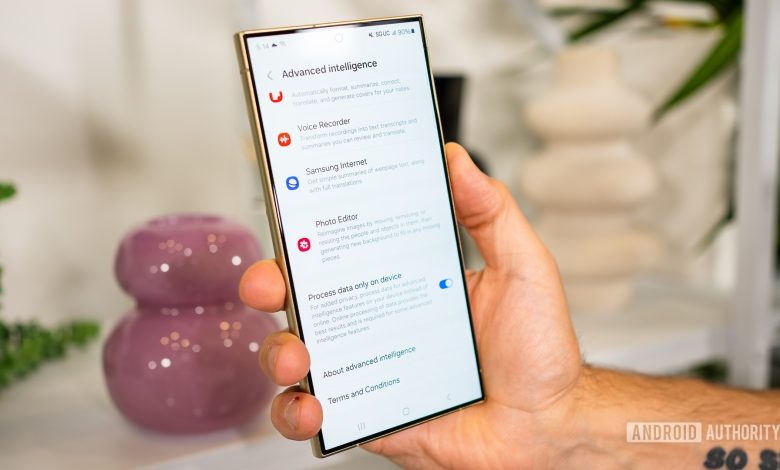 Samsung Galaxy S24 Ultra on device AI toggle 2
