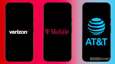 Stock photo of major US carriers Verizon Wireless, AT&amp;T, and T Mobile (3)