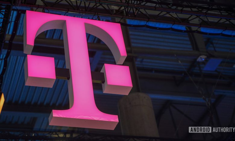 T Mobile logo angled MWC 2022