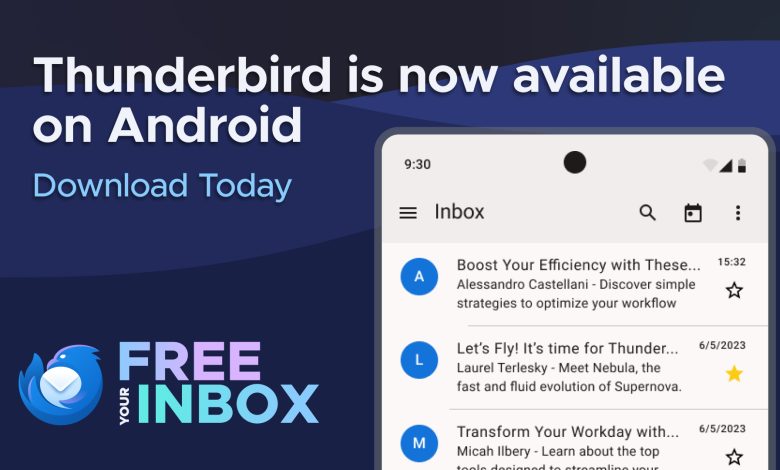 Thunderbird for android launch