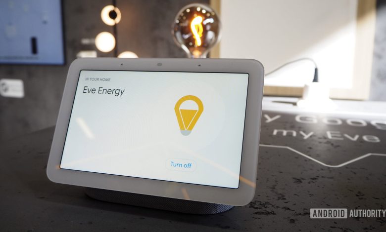 eve energy and lighbulb google nest hub