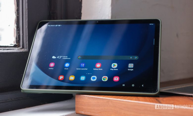 samsung galaxy tab a9 plus display landscape