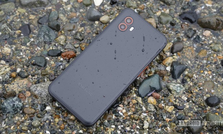 Galaxy xcover6 pro beach rocks