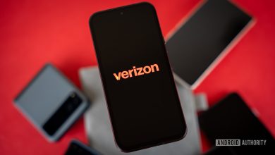 2024 Verizon logo on smartpohone Stock photo (9)