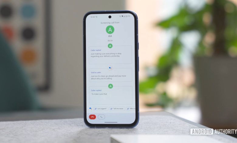 Google Pixel 8a call screening