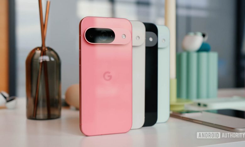 Google Pixel 9 colors side by side