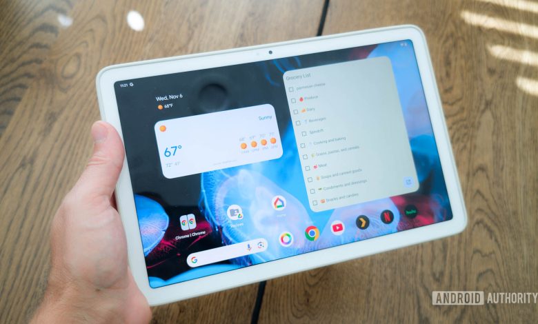 Google Pixel Tablet In Hand 2024 (2 of 4)