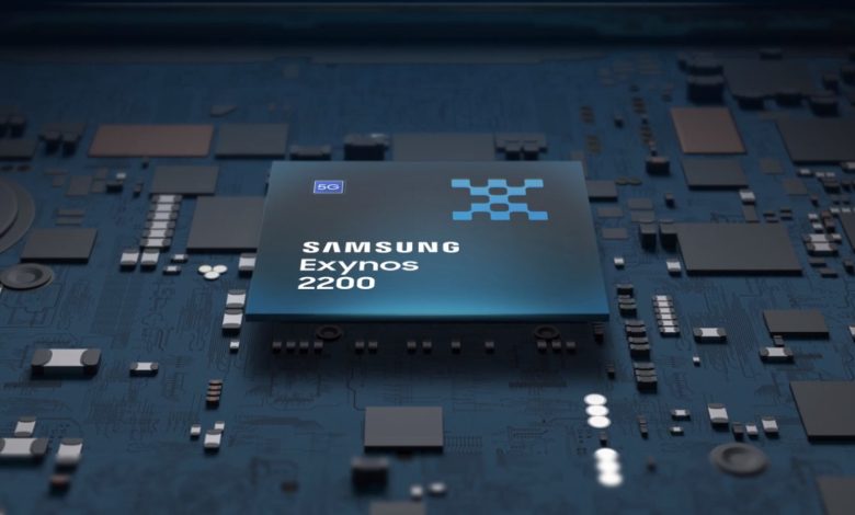 The Samsung Exynos 2200 chipset.