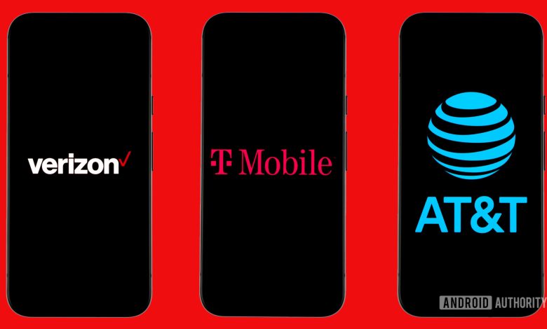 Stock photo of major US carriers Verizon Wireless, AT&amp;T, and T Mobile (9)