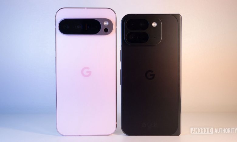 google pixel 9 pro fold vs pixel 9 pro xl back