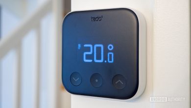 tado x smart thermostat on wall