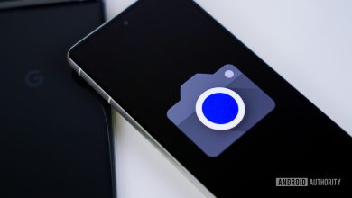 Google Pixel Camera logo on smartphone stock photo (5)