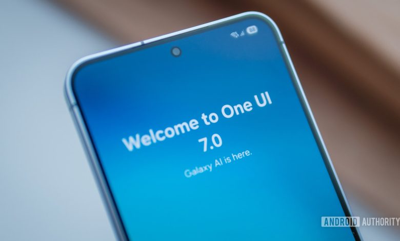 One UI 7 welcome screen