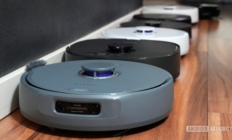 Robot Vacuums Narwal and a line