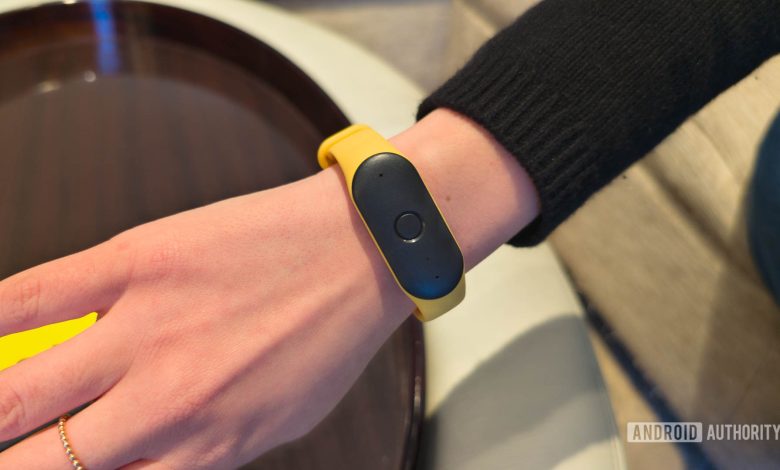 Bee AI Wearable closeup on woman's wrist