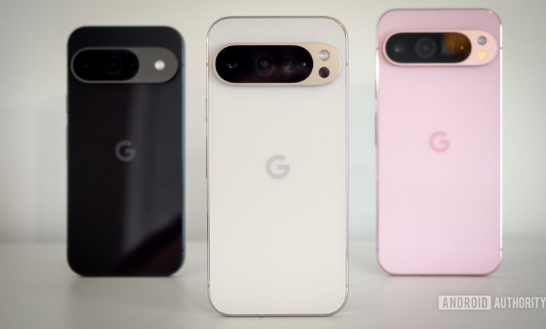 Google-Pixel-9-Pro-standing-in-front-of-9-series