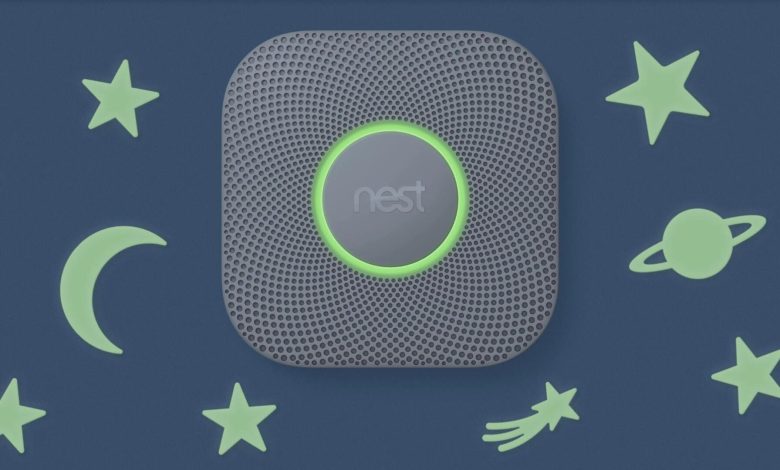 Nest protect device on wall