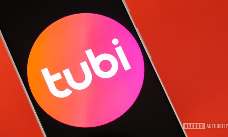 Stock photo of Tubi logo on phone 1