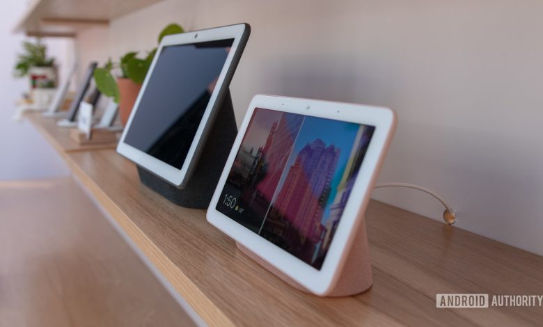 Google Nest Hub Max Side Comparison