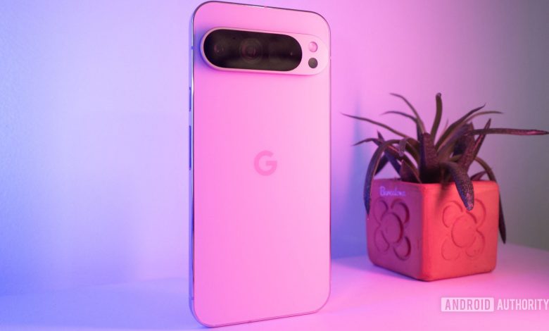 google pixel 9 pro xl pink purple light 2